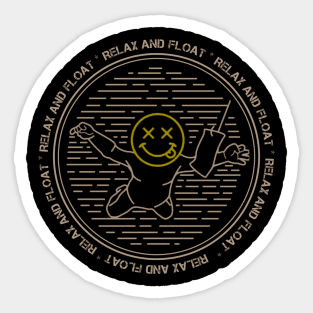 Relax and float Sticker